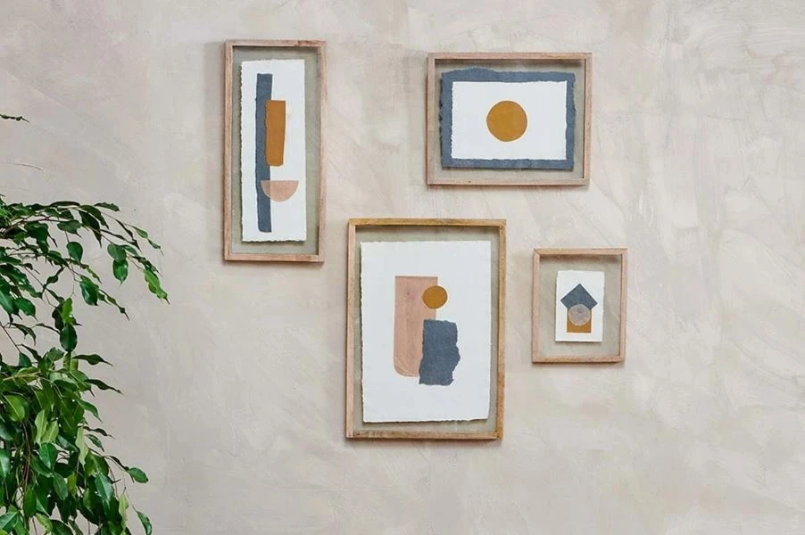 Nkuku Medium Mango Wood Frame - Handcrafted Room Decor for Modern Homes 2 Nkuku Medium Mango Wood Frame