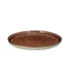 Nkuku Off-White & Brown Glazed Side Plate