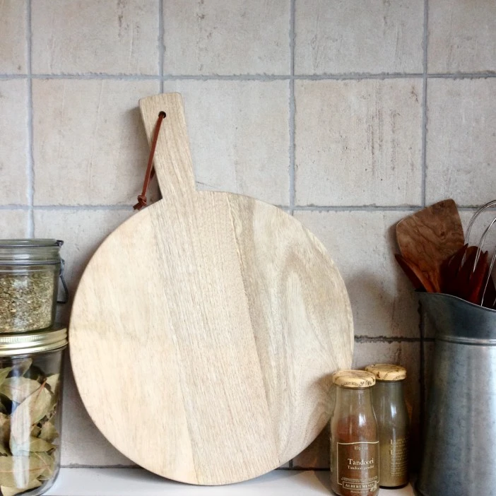 Nkuku Medium Wood Pizza Board - Handcrafted, Eco-Friendly Kitchen Essential 3 Nkuku Medium Wood Pizza Board