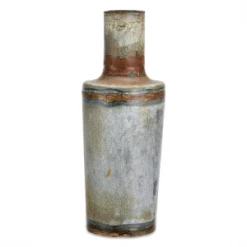 Nkuku Large Aged Zinc Bennu Bottle Vase
