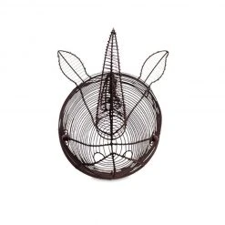 Nkuku XL Rust Eko Wire Rhino Head Trophy