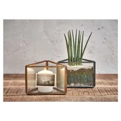 Nkuku Danta Triple Frame Planter Antique Black