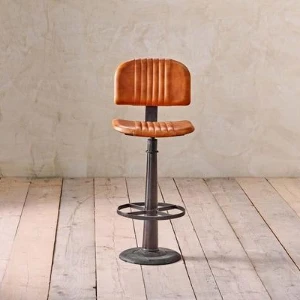 Nkuku Narwana Bar Chair - Modern Wooden Bar Stool for Kitchen & Dining 1 Nkuku Narwana Bar Chair