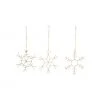 Nkuku Set of 3 16x16 cm Brass Wire Dagari Stars