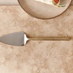 Nkuku Sirkali Cake Slice - Brushed Gold