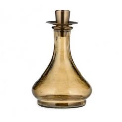 Nkuku Sirsa Glass Candlestick - Sepia | Handcrafted Room Decor 5 Nkuku Sirsa Glass Candlestick - Sepia