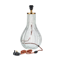 Nkuku Varanisi Tall Glass Lamp - Elegant Handcrafted Lighting for Modern Homes 5 Nkuku Varanisi Tall Glass Lamp