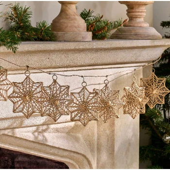 Nkuku Ngoni Wire Star Garland - Handcrafted Room Decor for Modern Homes 2 Nkuku Ngoni Wire Star Garland