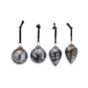Nkuku Jalshara Baubles - Antique Smoke - Set of 4