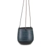 Nkuku Large Black Mahika Hanging Planter
