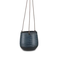 Nkuku Large Black Mahika Hanging Planter