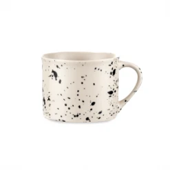 Nkuku Set of 2 Ama Black Splatter Mugs
