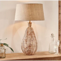 Nkuku Darma Wicker Lamp - Large Tall