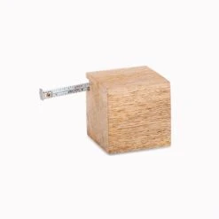 Nkuku Mango Wood Hansa Cube Ruler