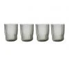 Nkuku Set of 4 Fali Smoke Glass Tumbler
