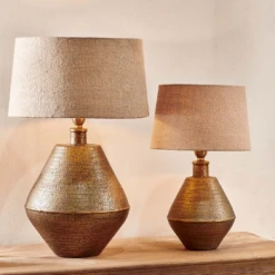 Nkuku Nalgonda Lamp - Antique Brass - Large