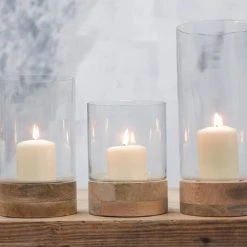 Nkuku Small Straight Idha Hurricane Lantern