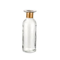 Nkuku Chara Hammered Bottle Vase - Lines Large