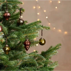 Nkuku Ura Baubles - Antique Green - Set of 3