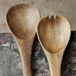 Nkuku Mango Wood Salad Servers