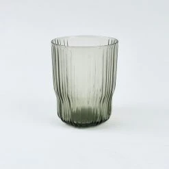 Nkuku Set of 4 Fali Smoke Glass Tumbler