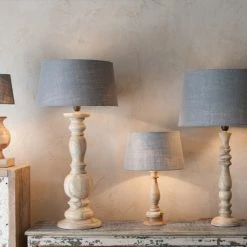 Nkuku Usha Mango Wood Lamp