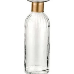 Nkuku Glass Chara Lines Bottle - Large