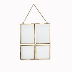 Nkuku Glass Brass Kiko Collage Frame
