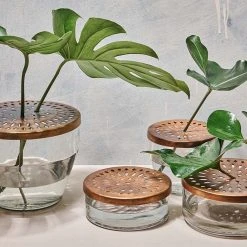 Nkuku Ramla Tapered Vase with Lid