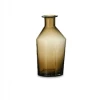Nkuku Coffee Brown Zaani Glass Vase