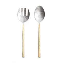 Nkuku Set of 2 Sirkali Gold Salad Server