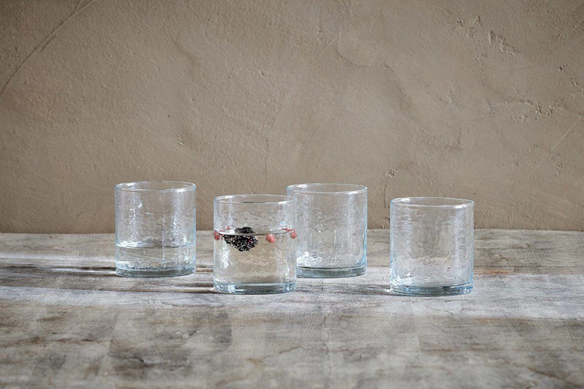 Nkuku Set of 4 Yala Hammered Tumblers - Handcrafted Copper Drinkware for Home, Kitchen & Dining 3 Nkuku Set of 4 Yala Hammered Tumblers