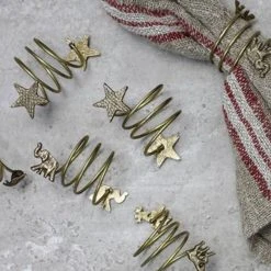 Nkuku Set of 4 Star Napkin Rings