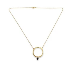 Nkuku Zana Onyx Drop Necklace
