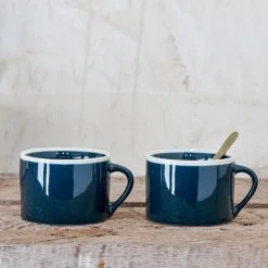 Nkuku Large Dark Teal Datia Mug