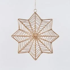 Nkuku Ngoni Hanging Brass Star - Small | Handcrafted Room Decor | Elegant Brass Star for Home & Wall Decor 3 Nkuku Ngoni Hanging Brass Star - Small
