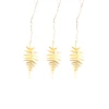 Nkuku Tabwa Leaf Decorations - Fern Leaf - Set of 3