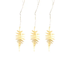 Nkuku Tabwa Leaf Decorations - Fern Leaf - Set of 3