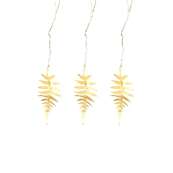 Nkuku Tabwa Leaf Decorations - Set of 3 Fern Leaf Wall Art for Modern Home Decor 1 Nkuku Tabwa Leaf Decorations - Fern Leaf - Set of 3