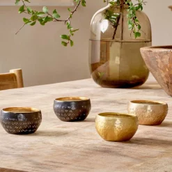 Nkuku Black Darani Tealight Holder