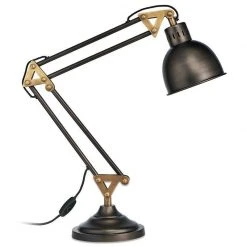 Nkuku Aged Bronze Akono Desk Lamp