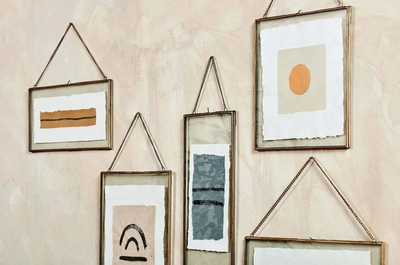 Nkuku XL Brass Kiko Frame Landscape 29 X 36 cm - Elegant Wall Art for Modern Home Decor 5 Nkuku Xl Brass Kiko Frame Landscape 29 X 36 Cm