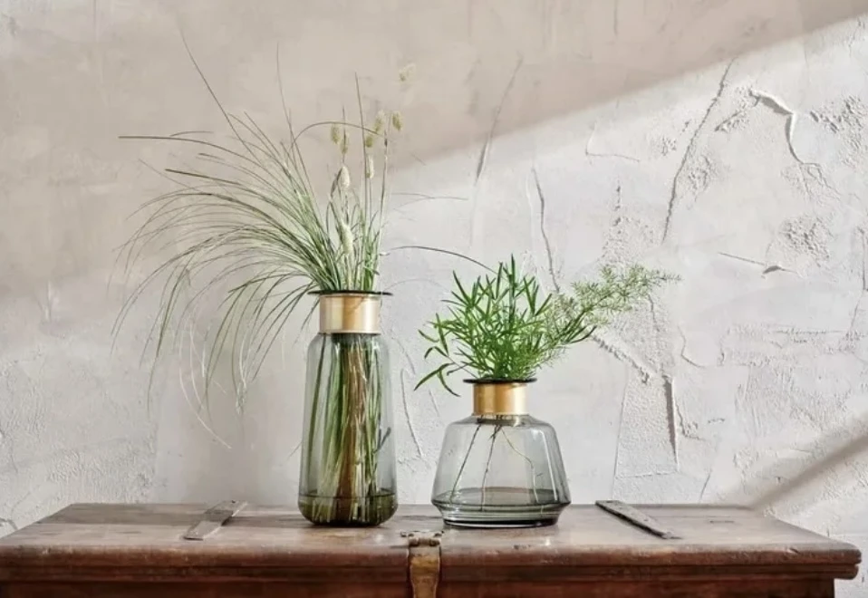 Nkuku Miza Glass Smoke Vase - Elegant Room Decor for Modern Homes 2 Nkuku Miza Glass Smoke Vase