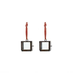 Nkuku Set Of 2 Tiny Kiko Box Decorations - Antique Brass