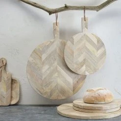 Nkuku Large Wooden Nalbari Pizza Board