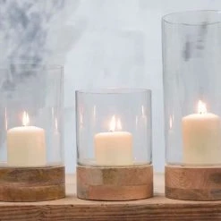 Nkuku Idha Straight Hurricane Lantern - Large