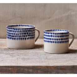 Nkuku Small Indigo Drop Mug