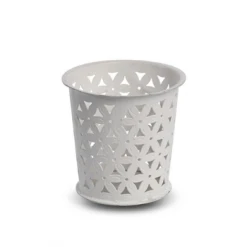 Nkuku Small White Petal Pot T-Light Holder