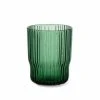 Nkuku Teal Fali Glass Tumbler - Set of 4