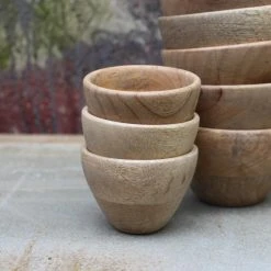 Nkuku Small Artisan Mango Wooden Bowl